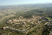 Foto aerea di Montalcino