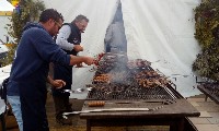 I BRACIERISTI ALLO STAND DELLA SAGRA DEL TORDO